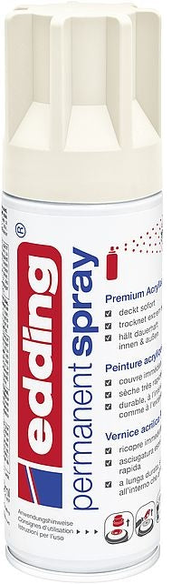 Edding Farbspray – Cremeweiss, Seidenmatt, 200 ml