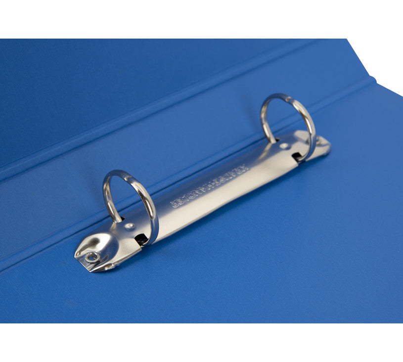 Biella Zeigebuch – A5 Hochformat – 2-Ring-Ringmechanik, Ø 25 mm, Rücken 32 mm – Blau, Karton