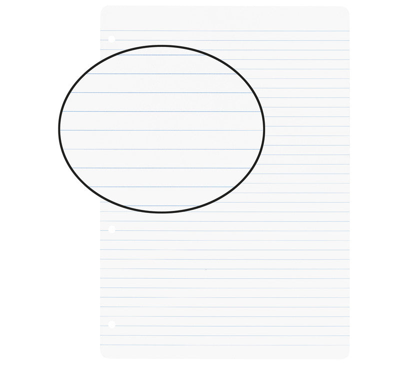 Biella Notizbuch-Einlagen A4, liniert 9 mm, 4-fach gelocht, 90 g/m² – 100 Blatt