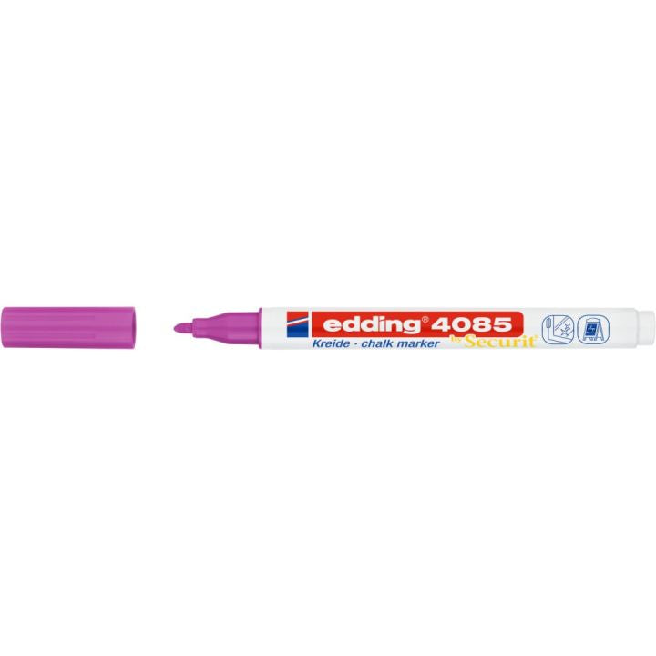 Edding 4085 Kreidemarker – Rund 1–2 mm – Purpur, für Glas/Tafel/Spiegel