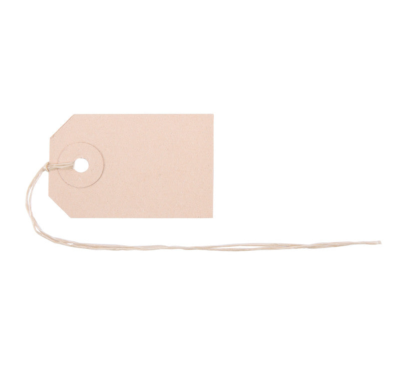 Biella Anhängeetiketten – 35 × 55 mm, Karton, 50 Stk