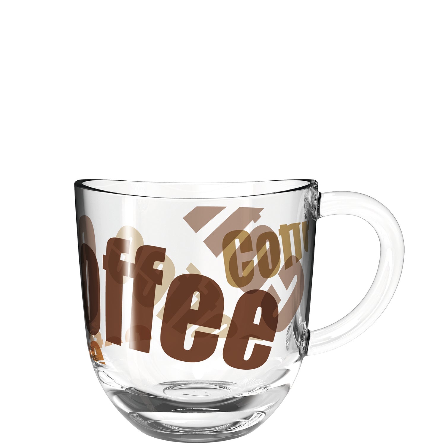LEONARDO Napoli Tasse – 0,28 l, Glas, Transparent, mit Henkel, 6 Stück