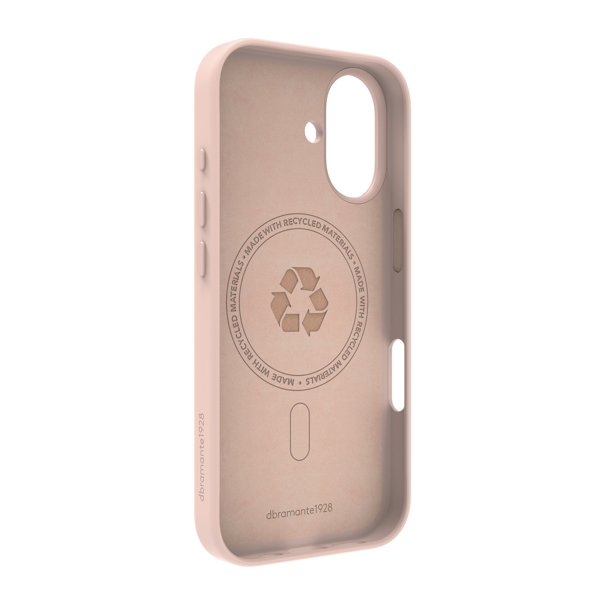 dbramante1928 Roskilde MS Kick ICON Backcover – für Apple iPhone 17, Pink Sand, bis 1,2 m sturzsicher
