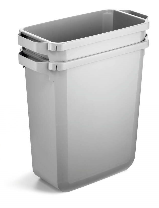 Durable Recyclingbehälter DURABIN ECO – 60 l – Kunststoff, rechteckig – grau