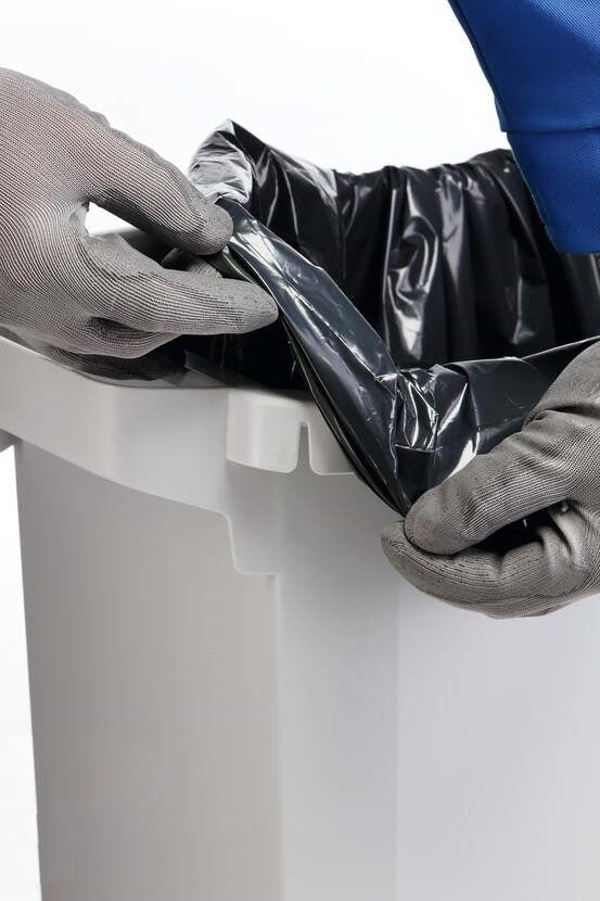 Durable Recyclingbehälter DURABIN ECO – 60 l – Kunststoff, rechteckig – grau