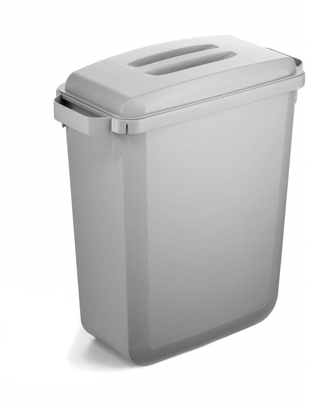 Durable Recyclingbehälter DURABIN ECO – 60 l – Kunststoff, rechteckig – grau