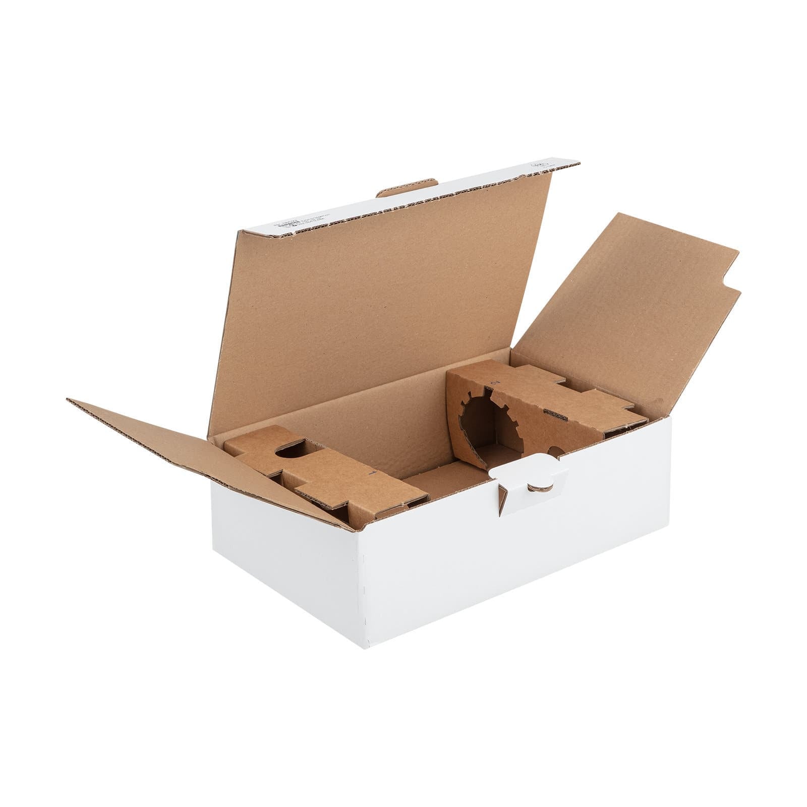 Brieger Versandkarton VinoPac – für 2 Flaschen, 332 × 198 × 93 mm, weiss