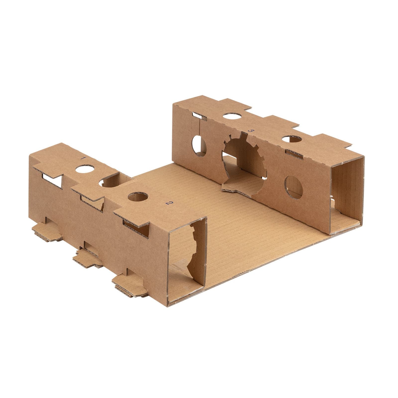 Brieger Versandkarton VinoPac – für 3 Flaschen, 332 × 285 × 93 mm, weiss
