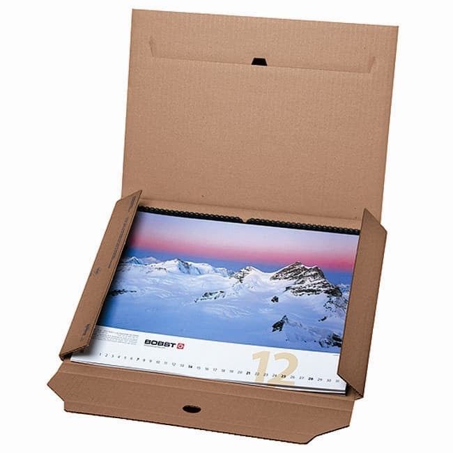 Brieger Versandverpackung – 430 × 310 × 11 mm, selbstklebend, Aufreissband, braun – 25 Stk.