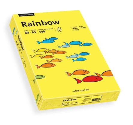 Papyrus Rainbow Kopierpapier – A3, 120 g/m², mittelorange – für Inkjet/Laser/Kopierer – FSC – 250 Blatt