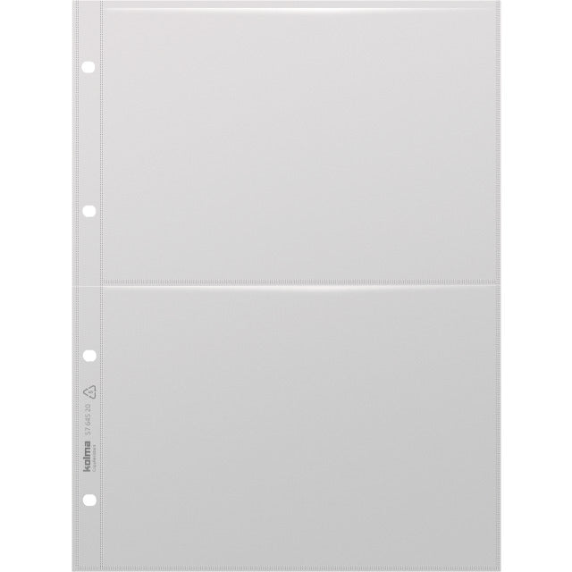 Kolma Sichtmappe A4 – transparent, Kunststoff, glänzend, 95 µm, 10er-Pack