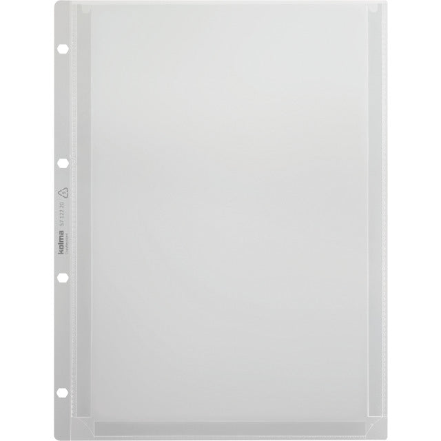 Kolma Sichtmappe A4 – 25 Hüllen, transparent, Kunststoff, glänzend, 100 µm