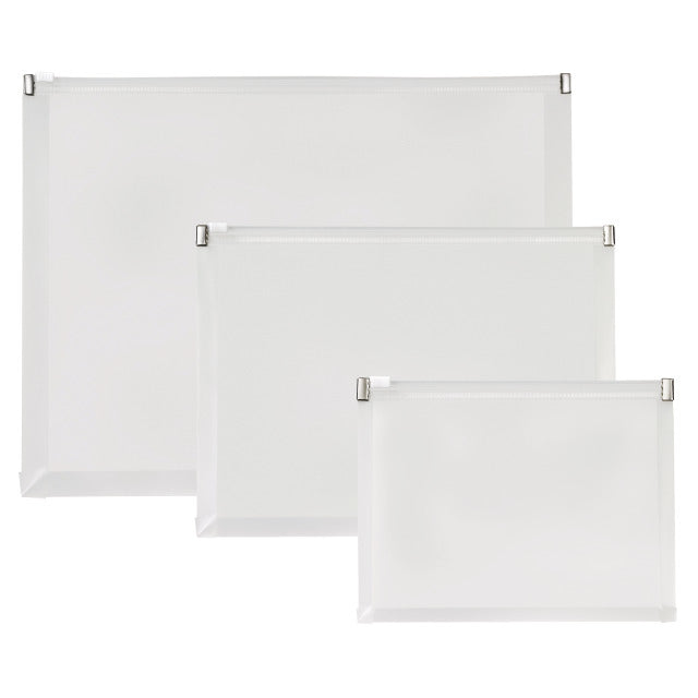 Kolma Sammelmappe für A5, Kunststoff, transparent, mit Zippverschluss
