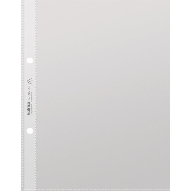 Kolma Sichtmappe A5 – transparent, Kunststoff, glänzend, 80 µm, 100er-Pack