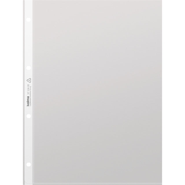 Kolma Sichtmappe A4 – Transparent, Kunststoff, 100 µm, Blendfrei, 100er-Pack, 100% Rezyklierbar