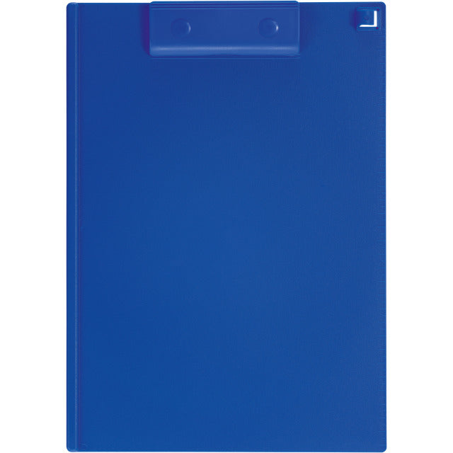 Kolma Paperclip Klemmbrett A4 – blau – mit Stifthalter, Massstab