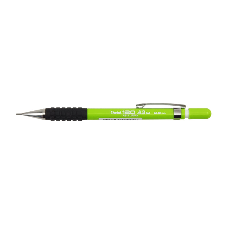 Pentel 120 A3 DX Druckbleistift – 0,5 mm, Hellgrün