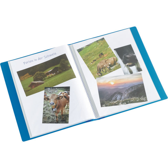 Kolma Sichtbuch Easy – 10 Sichttaschen, A4, glatt, glänzend, transparent, Kunststoff