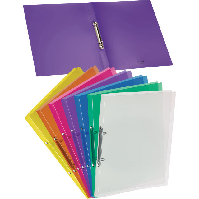 Kolma Zeigebuch Easy – A4 Hochformat – 2-Ring, Ø 10 mm, Rücken 20 mm – Violett, Kunststoff, Recyclingfähig