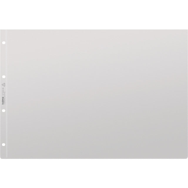 Kolma Sichtmappe A3 – transparent, Kunststoff, glänzend, 100 µm, 10er-Pack