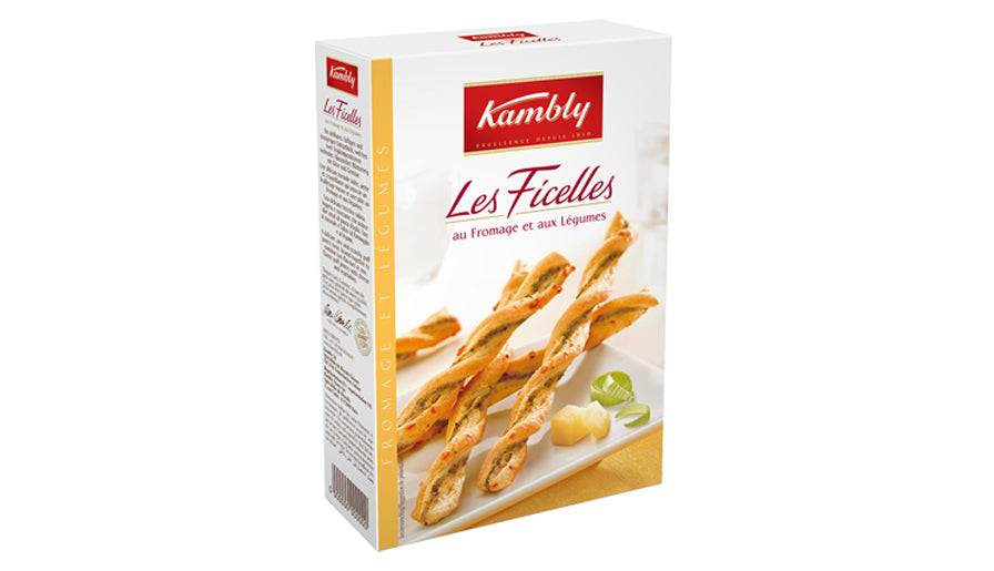 Kambly Ficelles Cracker – Käse & Gemüse – 100 g