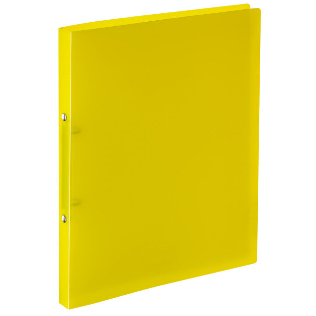 Kolma Zeigebuch Easy – A4 Hochformat – 2-Ring, Ø 10 mm, Rücken 20 mm – Gelb, Kunststoff, Recyclingfähig