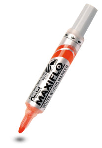 Pentel Whiteboard-Marker Maxiflo MWL5M – Konische Spitze 6 mm – Orange – Trocken abwischbar