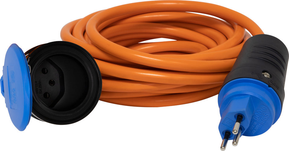 Brennenstuhl Netzkabel, T13 auf T13, Aussenanwendung, IP55, 230 V, 33 m, Orange