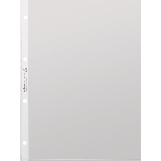 Kolma Sichtmappe A4 – 100 Hüllen, transparent, Kunststoff, glänzend, 100 µm
