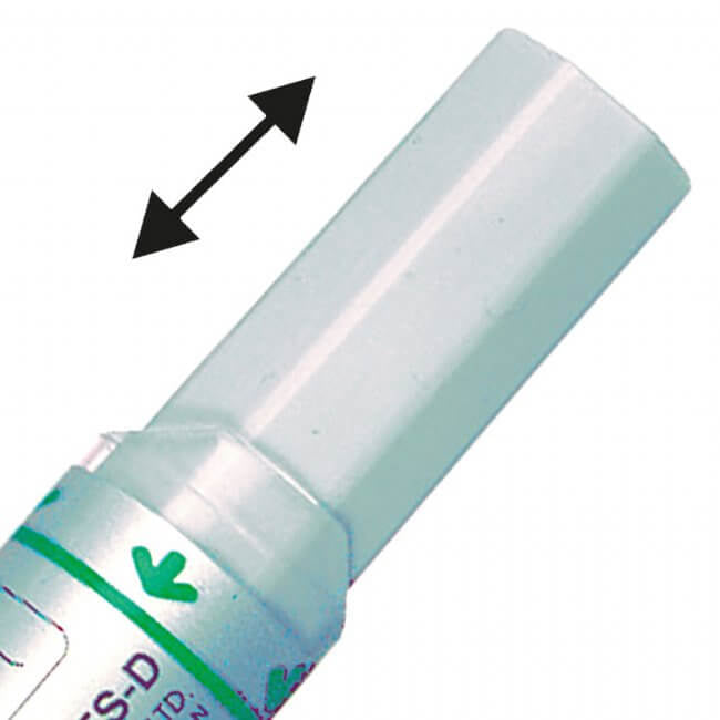Pentel Whiteboard-Marker Maxiflo MWL5S – Konische Spitze 4 mm – Grün – Trocken abwischbar