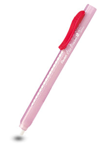Pentel Radierstift Clic Eraser ZE11T-B – nachfüllbar, rot, transparent, weiss, 1 Stk.