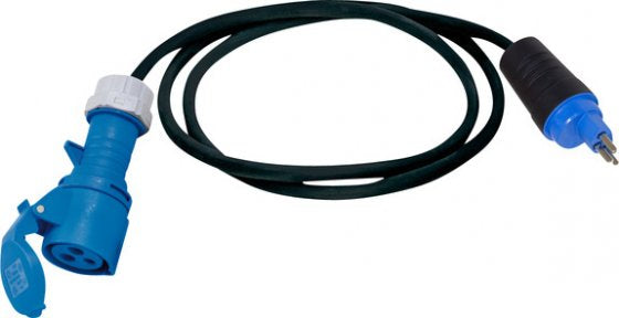 Brennenstuhl Adapterkabel Stromkabel – T23–CEE 16/3, 1,5 m, 230 V/16 A, verriegelbar, IP54, schwarz