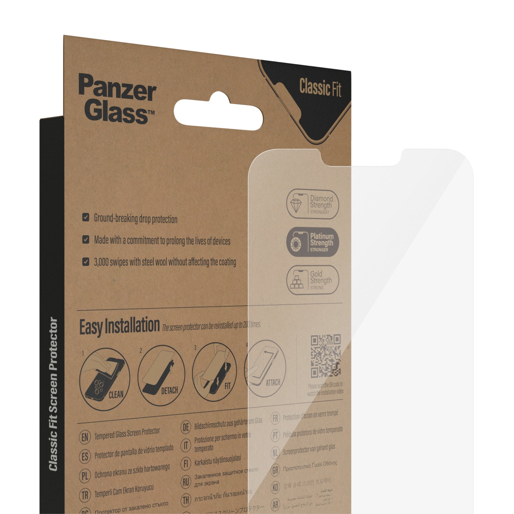 PanzerGlass Displayschutz (Panzerglas), Case Friendly – für iPhone 14 Plus/13 Pro Max