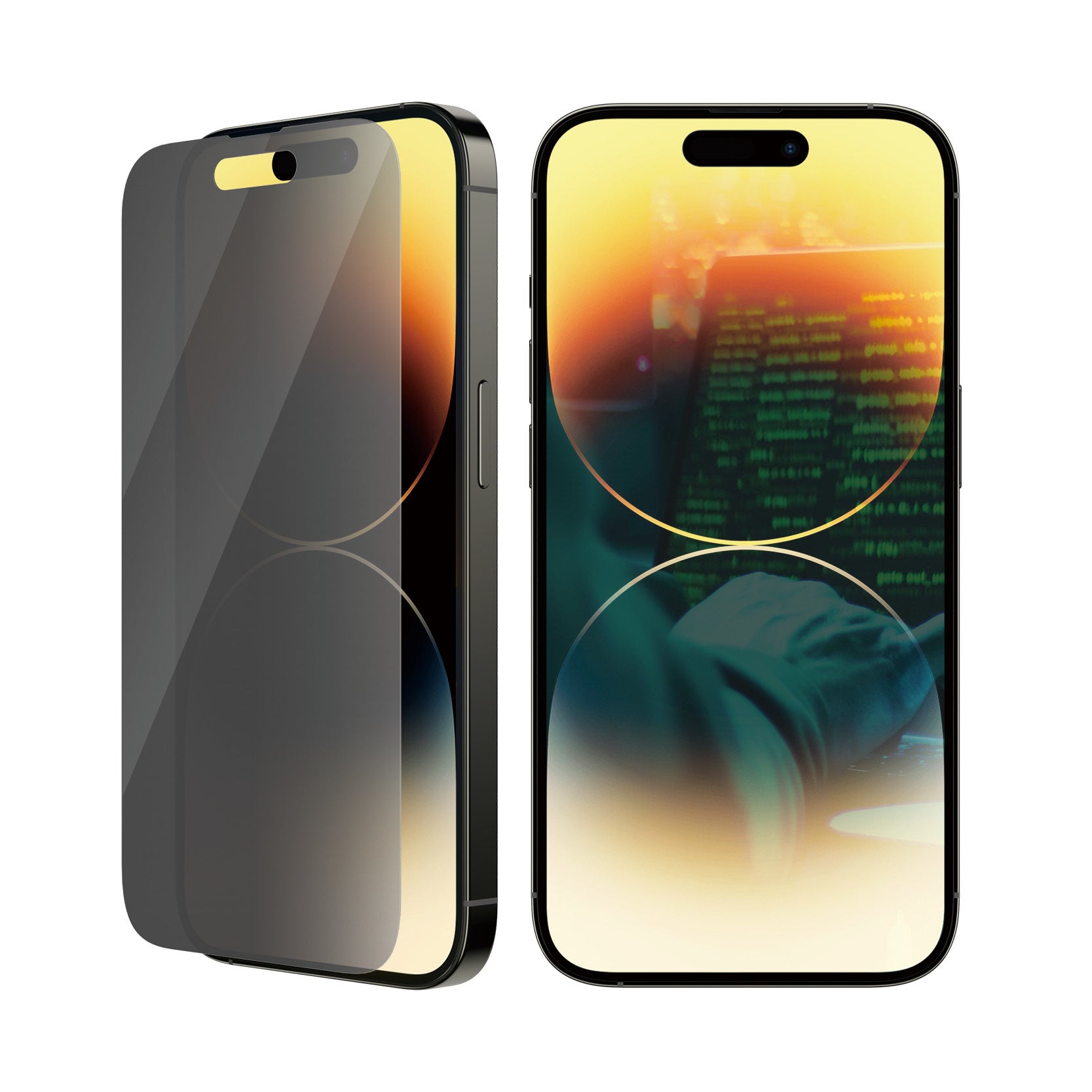 PanzerGlass Privacy-Filter (Panzerglas), Case Friendly – für iPhone 14 Pro
