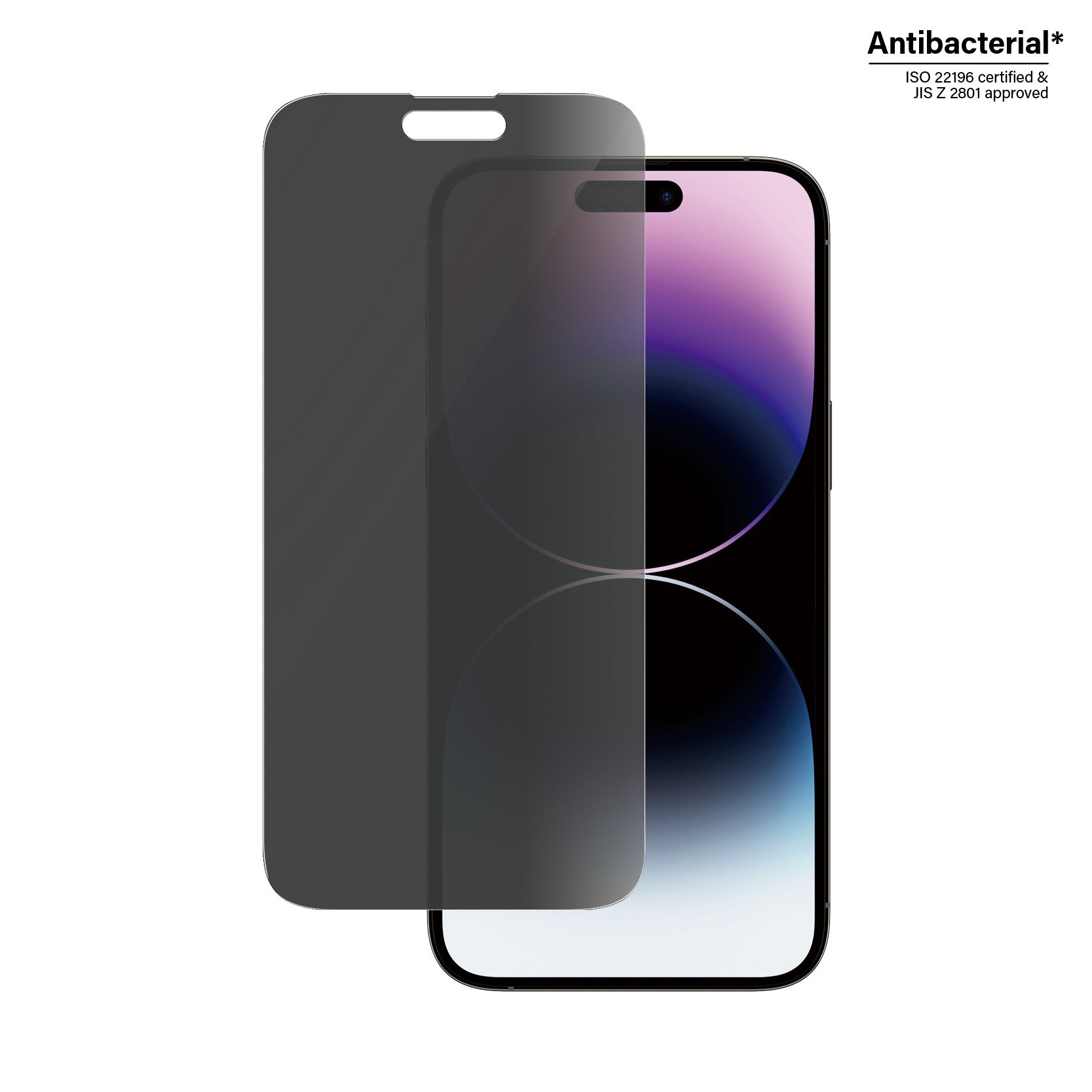 PanzerGlass Privacy-Filter (Panzerglas), Case Friendly – für iPhone 14 Pro Max