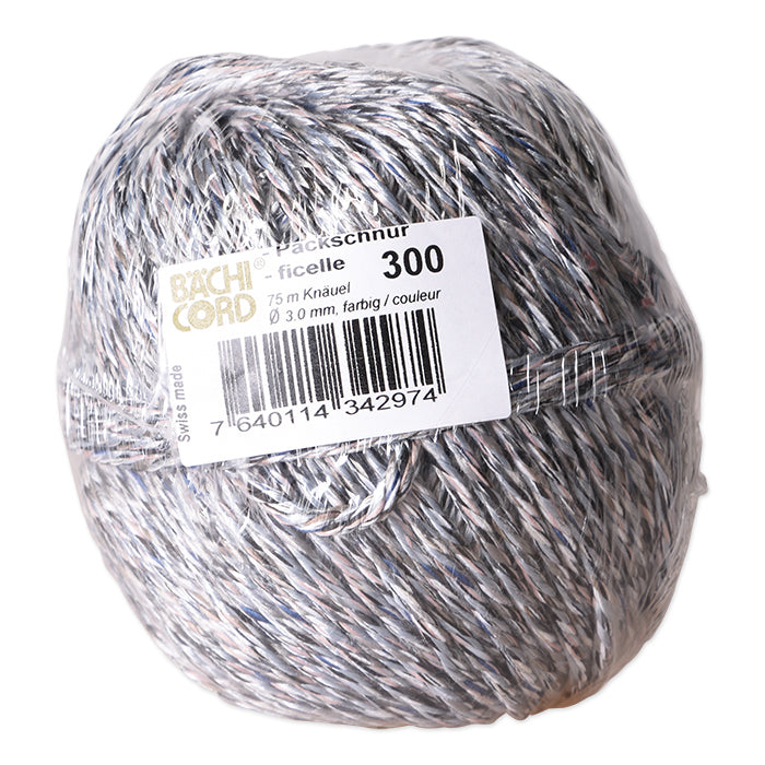 Baechi Cord Bächi-Cord – Kordel Recyclingfaser, mehrfarbig Ø 3 mm × 75 m