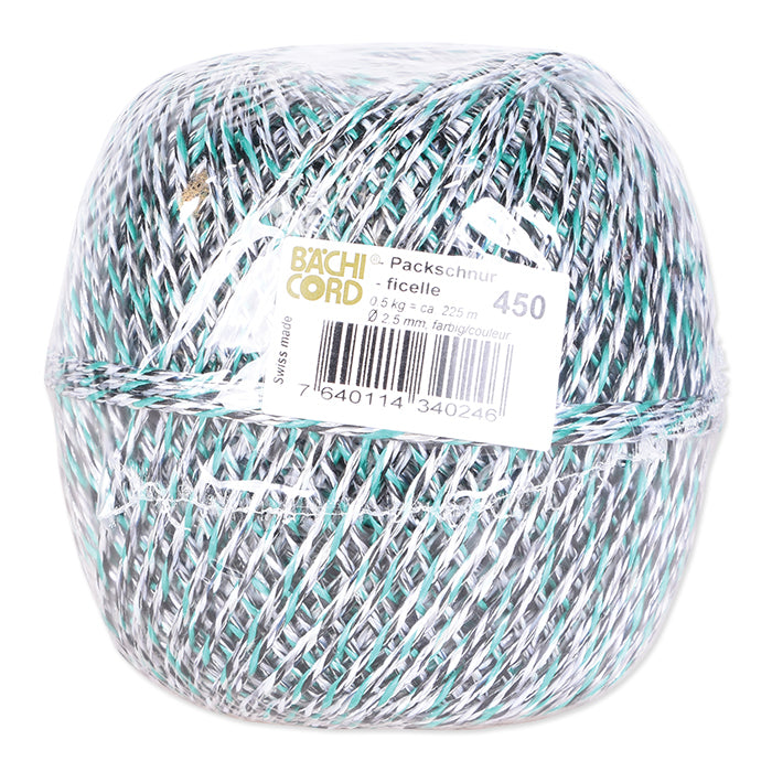 Baechi Cord Bächi-Cord – Kordel Recyclingfaser, mehrfarbig Ø 2,5 mm × 225 m