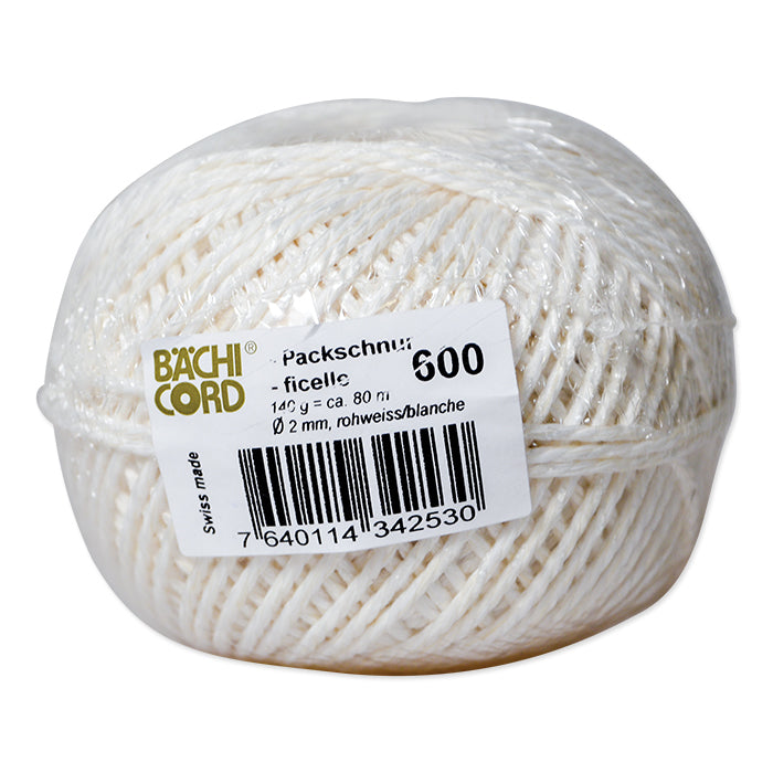 Baechi Cord Bächi-Cord Packschnur – Ø 2 mm × 80 m, 45 daN, weiss