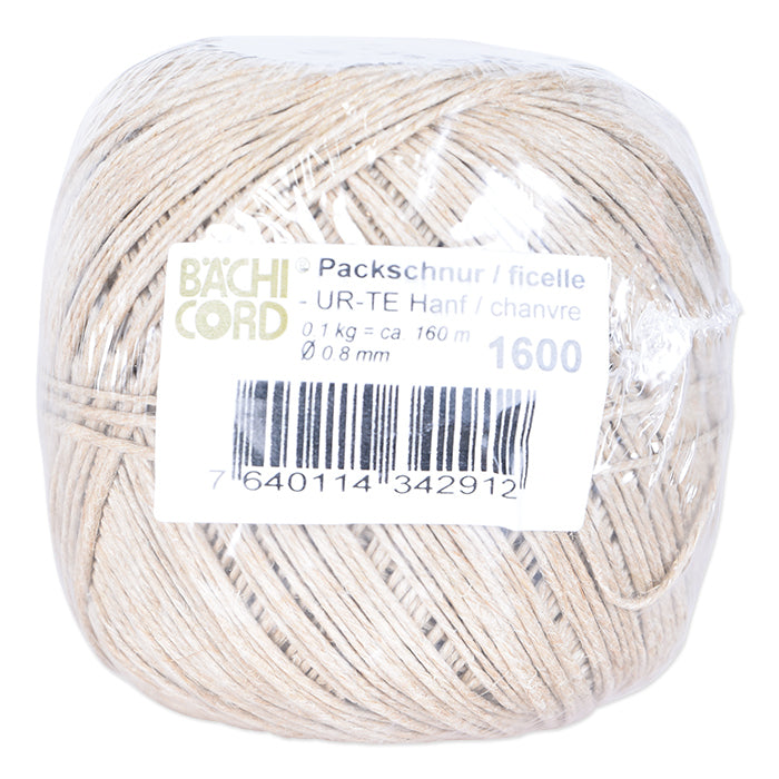 Baechi Cord Kordel Flachs, beige Ø 0,8 mm × 160 m