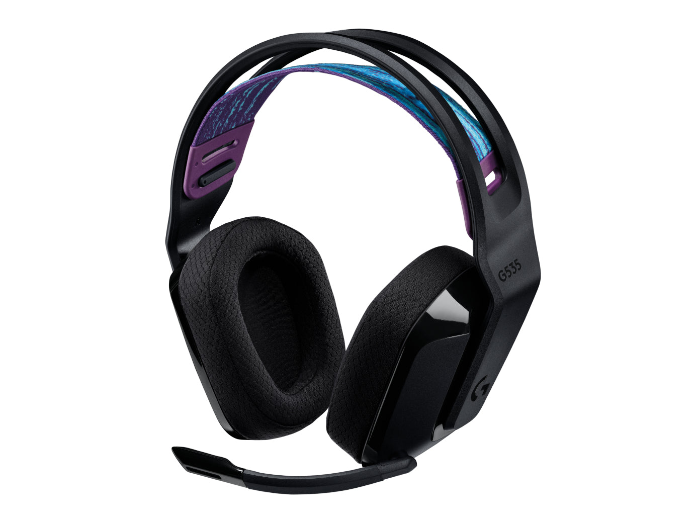 Logitech G G535 Gaming-Headset – Over-Ear, Stereo, BT, mit USB-A-Dongle, Schwarz
