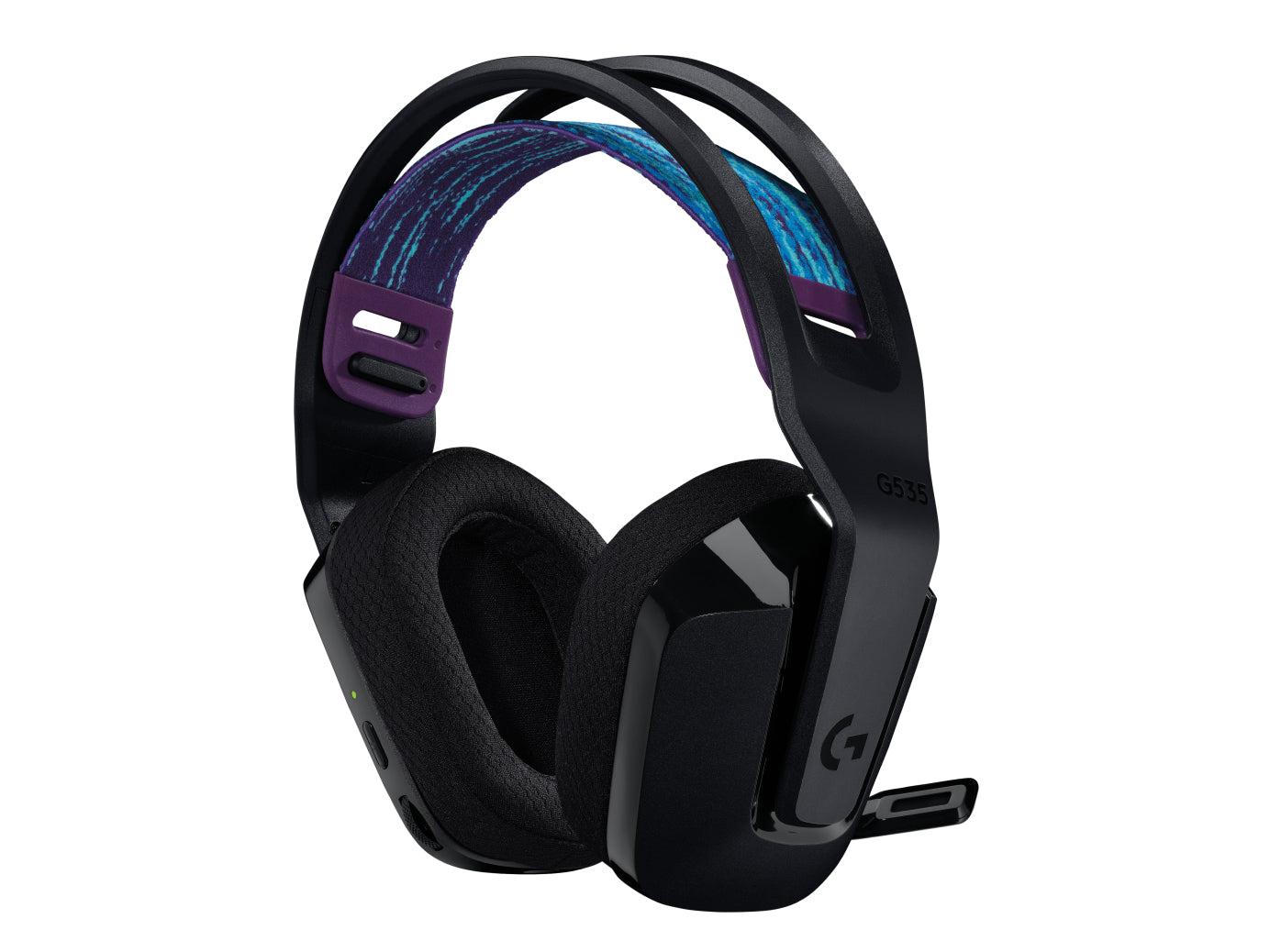 Logitech G G535 Gaming-Headset – Over-Ear, Stereo, BT, mit USB-A-Dongle, Schwarz