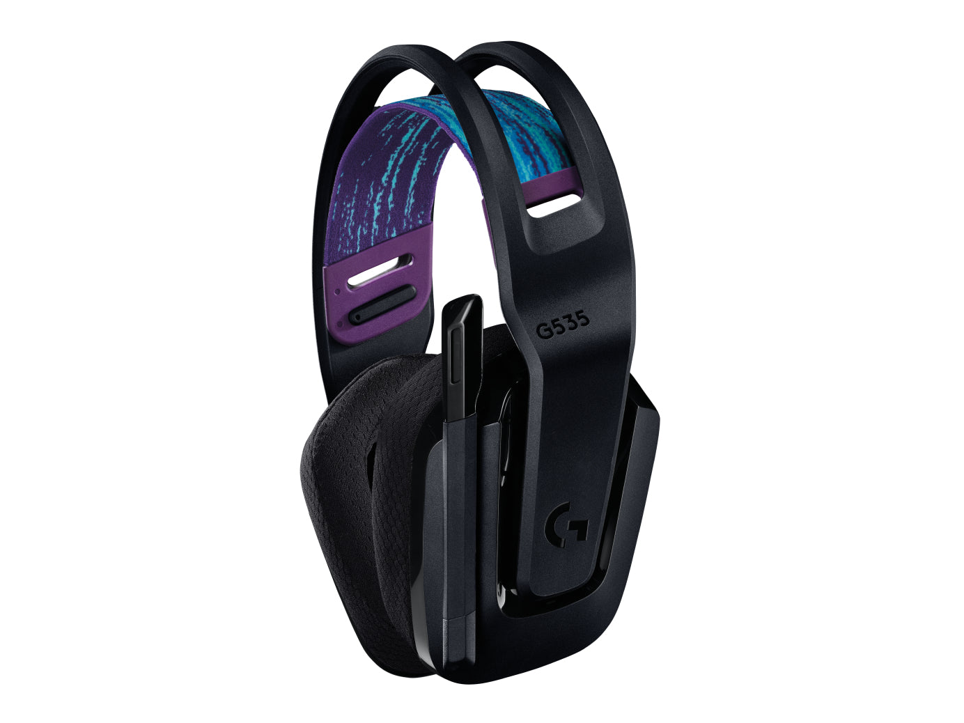 Logitech G G535 Gaming-Headset – Over-Ear, Stereo, BT, mit USB-A-Dongle, Schwarz