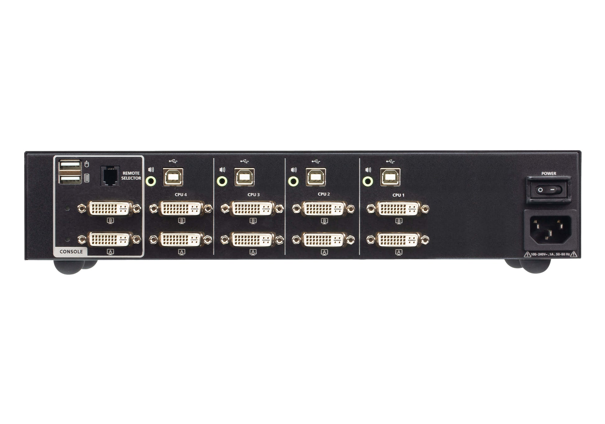 ATEN CS1144D4 – KVM-Switch – 4-Port, DVI-I – 3840 × 2160, Audio