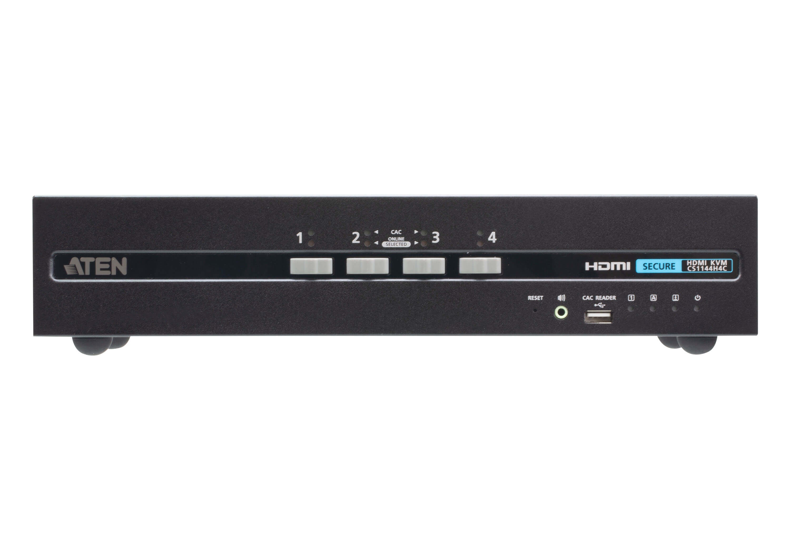 ATEN 4-Port HDMI Secure KVM-Switch – 3840 × 2160, USB 2.0-Hub, Audio