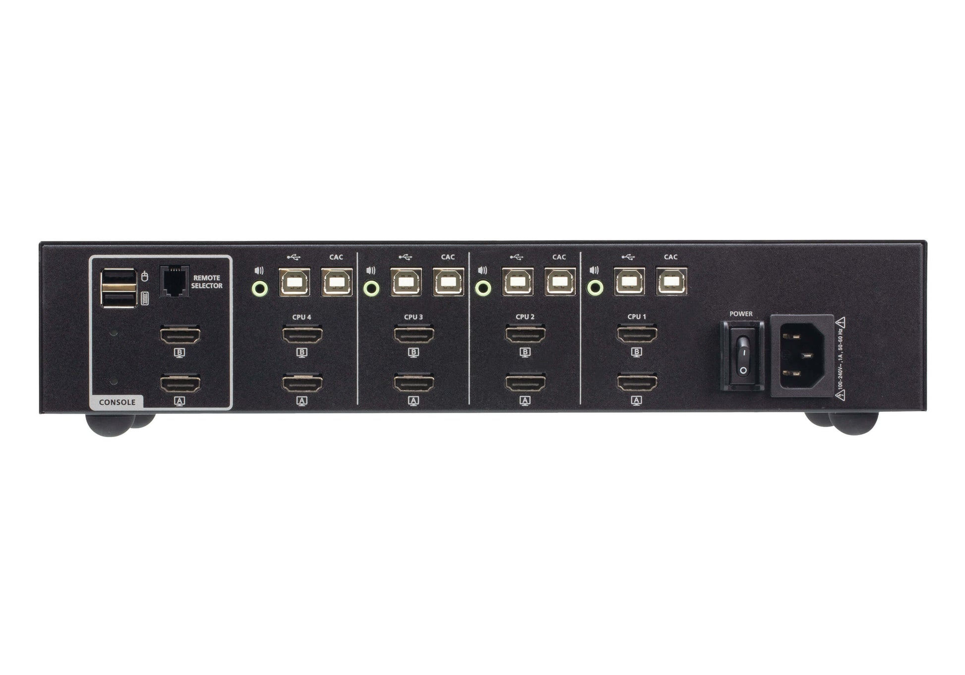 ATEN 4-Port HDMI Secure KVM-Switch – 3840 × 2160, USB 2.0-Hub, Audio