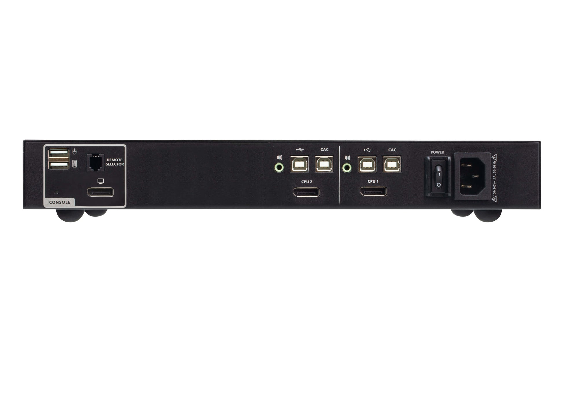 ATEN CS1182DP4C – 2-Port DP Secure KVM-Switch, Dual-View – 3840 × 2160, USB 2.0-Hub, Audio, NIAP/PP v4.0