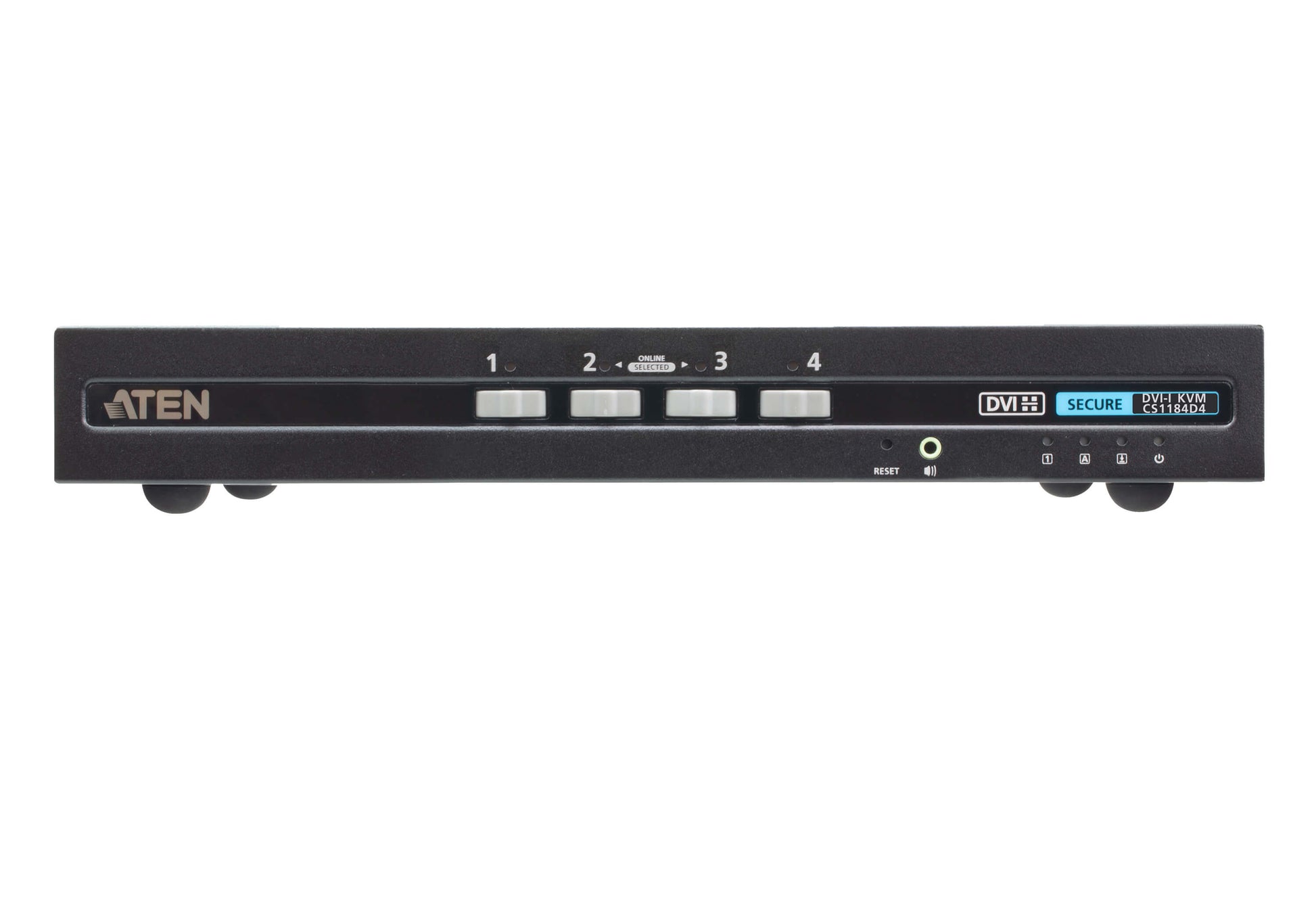ATEN CS1184D4 KVM-Switch – DVI, 2× USB-A, 4× USB-B, 3,5 mm Audio