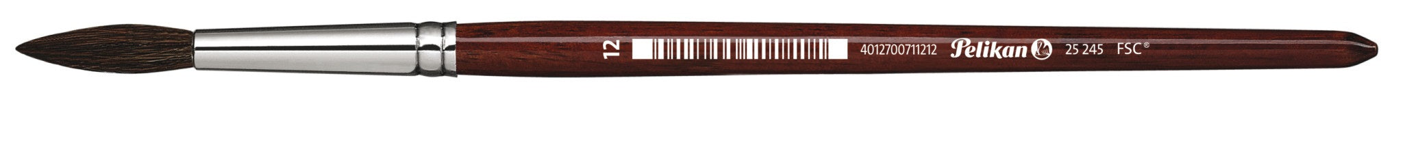 Pelikan Fine 25 – Pinsel – Rundpinsel, Grösse 12, Ponyhaar, 1 Stück