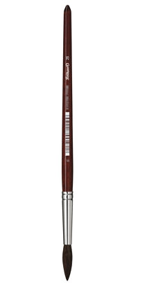 Pelikan Aquarellpinsel – Ponyhaar, rund, Holzschaft, Länge 165 mm, für Gouache, Zeichenkohle (u. a.)