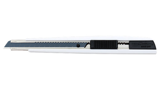 NT Cutter MNCR-A1 – Abbrechmesser 9 mm, einziehbar, Kunststoff, schwarz/weiss